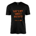 thumbnail image 2 of Tiqkatyck Womens Long Sleeve Shirts, Couples Matching Shirt Shes My Sweet Potato I Yam Set Gift T Shirts Womens Clothes T Shirts for Women Black S, 2 of 5