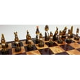 thumbnail image 3 of Egyptian Anubis Men Chess Pieces Set Gold Buff Color - NO Board Egypt, 3 of 6