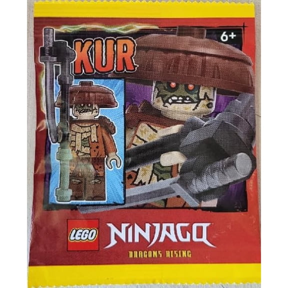LEGO Ninjago Dragons Rising Season 3: Kur Minifigure with Sword - Member of the Forbidden Five - Ages 6