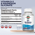 thumbnail image 2 of KAL Vitamin D3 & Magnesium Glycinate, Enhanced Absorption Formula with BioPerine, Muscle & Bone Health Support, Immune Support & More, Non-GMO, Gluten Free, 45 Servings, 90 VegCaps, 2 of 6