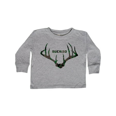 

Inktastic Buck:30 in Camo Gift Toddler Boy or Toddler Girl Long Sleeve T-Shirt