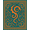 Blue, Pattern 2, variant on ODIKA 4' x 6' Machine Washable Non-Slip Area Rug, Celtic Skull High Traffic Rug, Blue, 644111