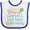 White and Royal, variant on Inktastic Vet Tech Veterinary Technician Like Mommy Boys or Girls Baby Bib