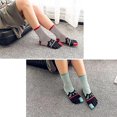 thumbnail image 4 of 5 pares de calcetines con dedos del pie para mujer, divertidos calcetines de algodón, calcetines con estampado animal, calcetines bonitos, patrón colorido, 4 of 5