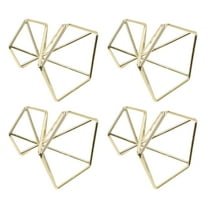 4 Pcs Metal Geometric Air Plant Holder Display Stand Plant Rack