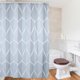thumbnail image 2 of Cortina de baño de ducha de poliéster Cortina de baño impermeable + ganchos para colgar (M), 2 of 12