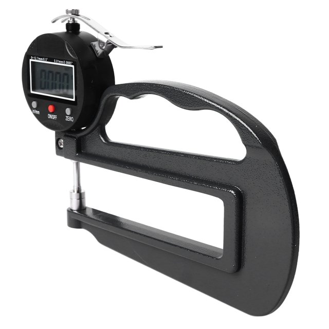 Thickness Gauge, Portable Thickness Meter 0.0005in 0.01mm Resolution Multifunctional Aluminum Alloy For Manufacturing