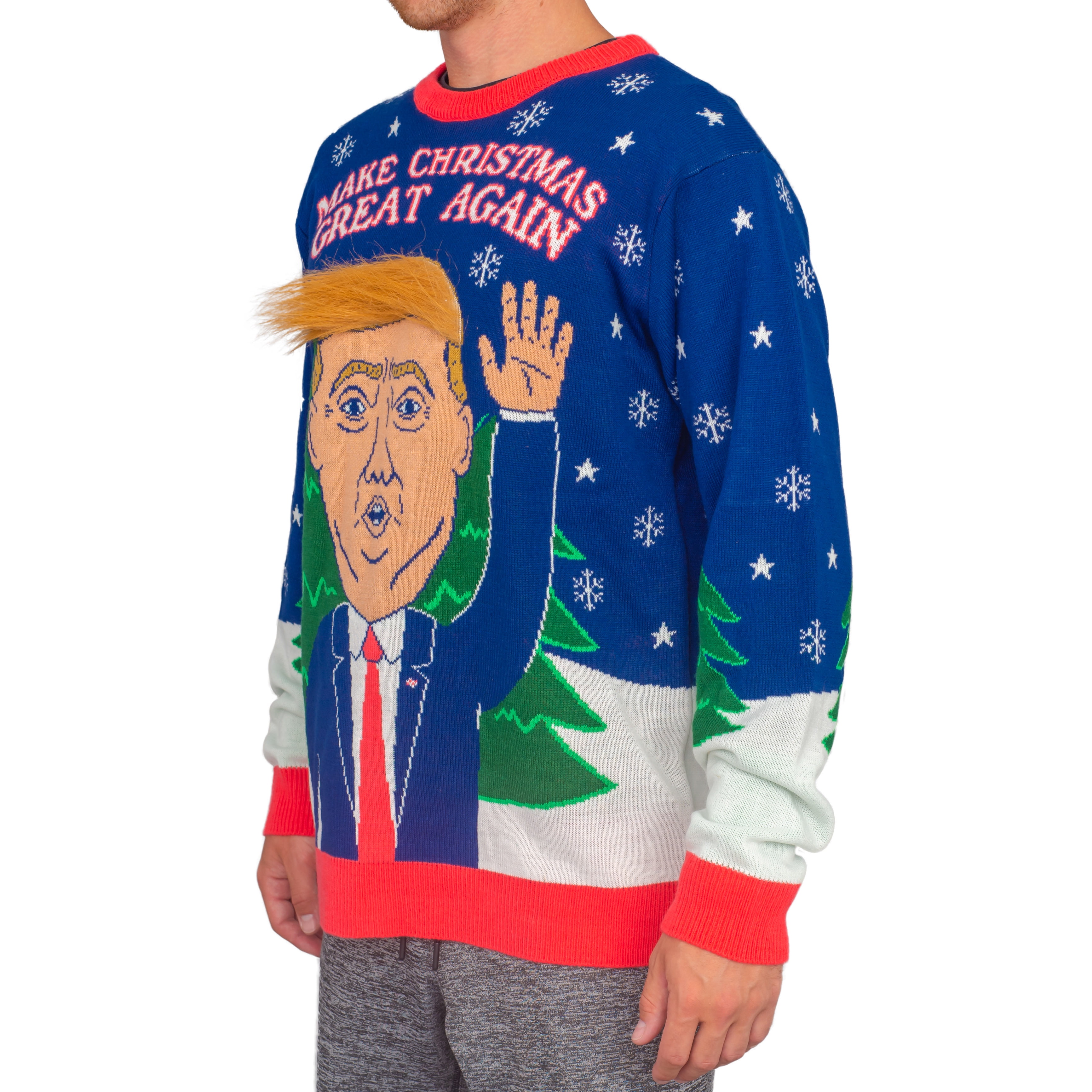 3D Trump Hair Make Christmas Great 