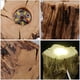 thumbnail image 2 of Wooden Crystal Ball Stand Stump Shaped Night Light Stand USB Charging LED Light Holder, 2 of 4