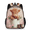 Beige, variant on Jiaoprinted Adult Bullseye Tie-Dye Backpack, Casual Daypack with Adjustable Shoulder Straps, Spiral Visual Laptop Backpack for Work Travel Outdoor