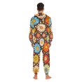 thumbnail image 4 of FORMRS Onesies Pajama for Adults Unisex Hoodie Winter Jumpsuit One Piece Sleepwear, Sizes S-2XL, Blooming Flowers, 4 of 7