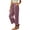 Pink, variant on Oksale Lightweight Pants for Women Petite Breathable Cozy Elastic Waisted Cotton Linen Pants with Pockets Loose Straight Leg Ankle Summer Pants 2026 Army Green M