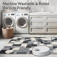 thumbnail image 5 of ODIKA 4'x6' Machine Washable Non-Slip Area Rug, Stylish Minimalist Abstract Featuring Layered Geometric Designs High Traffic Rug, Gray, 138433, 5 of 7