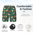 thumbnail image 3 of Balery Cartoon Turkey Bañador para hombre, shorts de playa de secado rápido con entrepierna y forro de compresión-3X-Large, 3 of 6