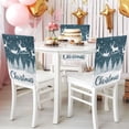 thumbnail image 5 of YAZAOO Chair Covers Set Home Kitchen Reindeer Soaring on The Blue Sky Pattern Party Decor Seat Back Cover Protector, 5 of 6