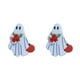 thumbnail image 3 of Pin de esmalte moderno minimalista Naiovety Blanco con fantasmas de Halloween, 3 of 6