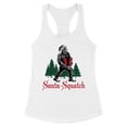 thumbnail image 1 of Santa-Squatch Tank Top Fitted Racerback Women's 2X-Large White, 1 of 5