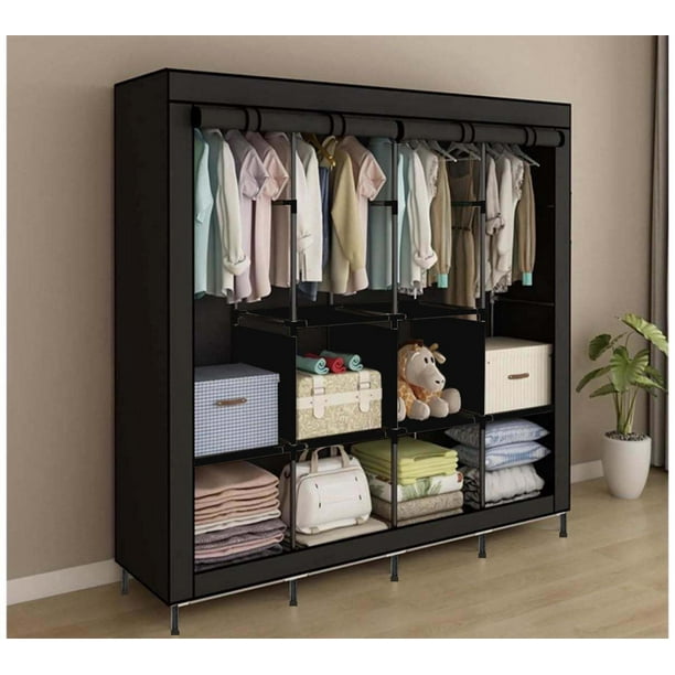 AGASY Clothing rack organizer Portable closet wardrobe Closet