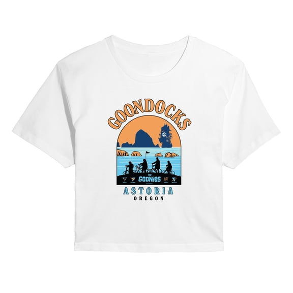The Goonies - Goondocks Astoria - Juniors Cropped Graphic T-Shirt