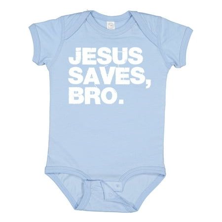 

Inktastic Jesus Saves Bro Christian Gift Baby Boy or Baby Girl Bodysuit