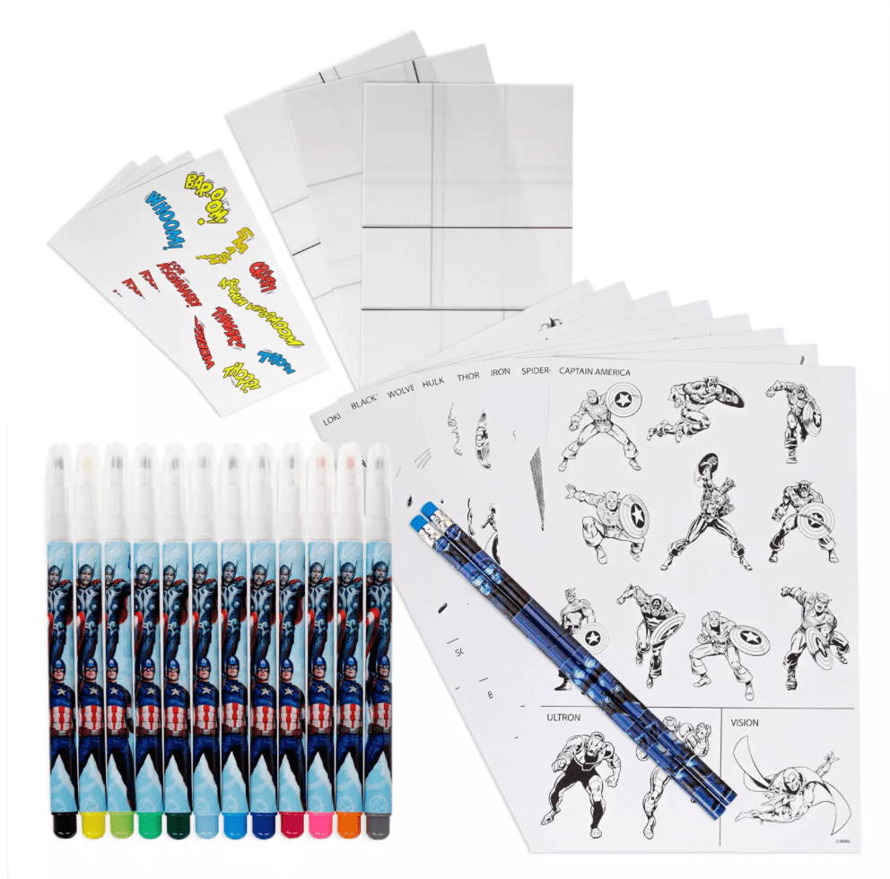Disney Parks Marvel Comic Art Kit Create Your Own Book New With Tag