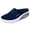Navy #128, variant on Barefoot Backless Mule Sneakers for Women Wide Platform Tennis & Racquet Sport Shoes Slip On House Slippers Lightweight Breathable Mesh No-slip Sole with Arch Support Casual Comfort Beach Sandals, 41
