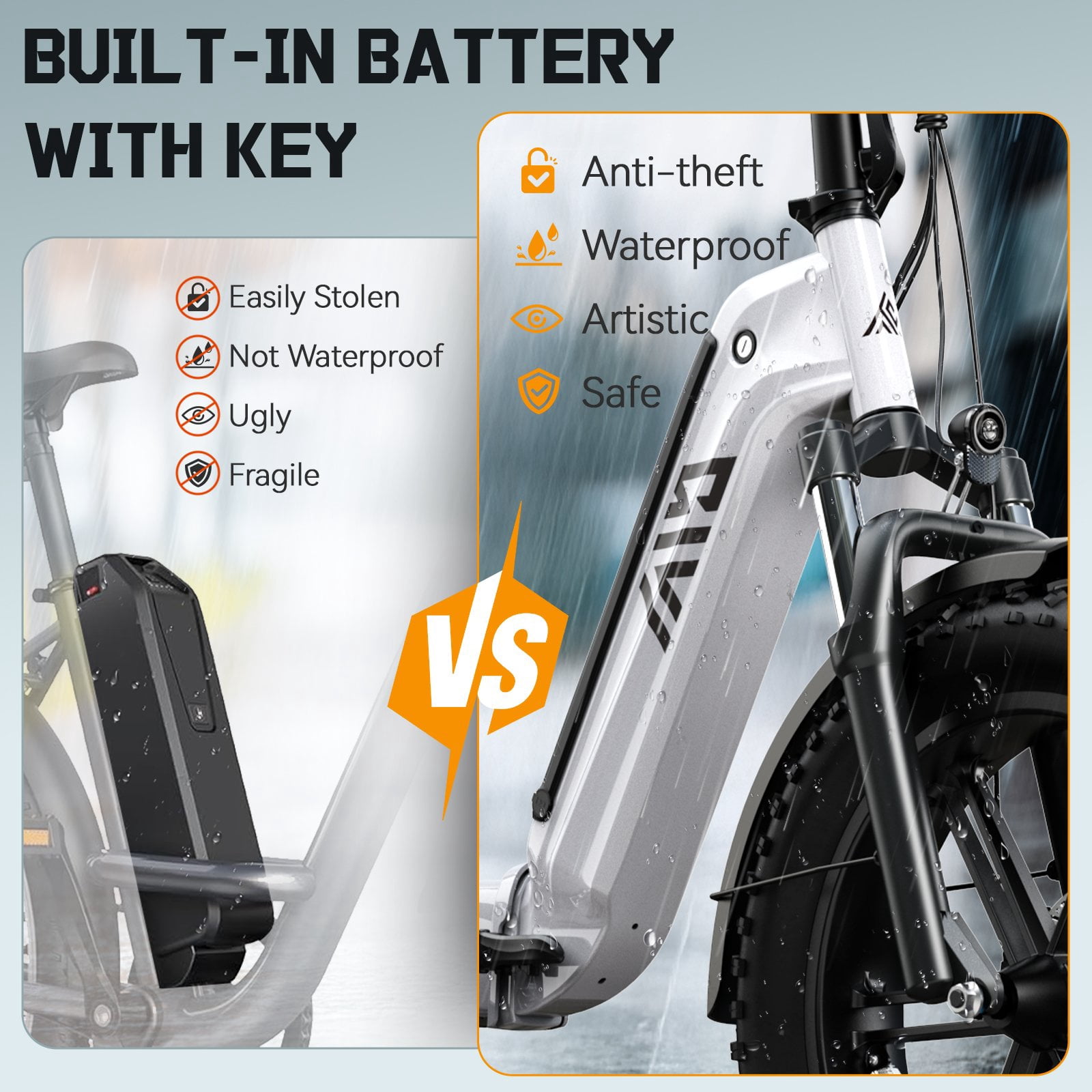TST Electric Bike for Adults 26", Peak 750W Electric Bicycles, 25mph,  Long Range, 7-Speed, 7.8AH Battery, UL2849, APP Control