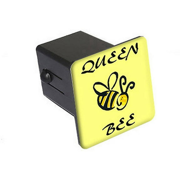 Queen Bee - Funny 2" Tow Trailer Hitch Cover Plug Insert