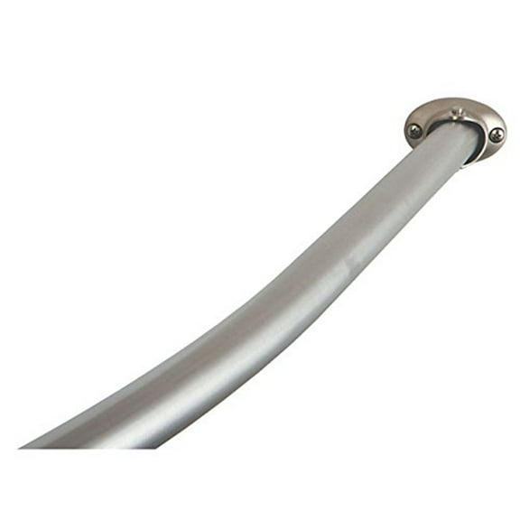 Kingston Brass Adjustable Hotel Single Curved Shower Curtain Rod