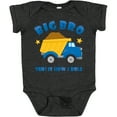thumbnail image 3 of Inktastic Dump Truck Big Bro Boys Baby Bodysuit, 3 of 5
