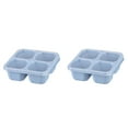thumbnail image 1 of (2-Pack) Rinsvye 1Pc Snack Containers Reusable Water Container for Fridge Bento Snack Box 4 Compartments Meal Prep Lunch Containers for Kids Adults Divided Food Storage Containers for School Work Tr, 1 of 8
