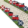 Railroad Party Crossing - Train Lawn Decorations - Outdoor Steam Train Birthday Party or Baby Shower Yard Decorations - 10 Piece