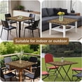 thumbnail image 5 of Brown and Black Leopard Print Square Fitted Tablecloth with Elastic Edge,Square Table Cover,Washable Elastic Table Cover for Home Kitchen Party Decor 34"x34", 5 of 6