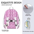 thumbnail image 5 of Cute Cartoon Poodle Dogs Backpack for School,Cute School Bag,Schoolbag with Adjustable Shoulder Straps & Padded Back,15"x11.42"x5.5", 5 of 6