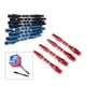 thumbnail image 3 of 12 Pcs/set 35mm Professional Darts Shafts Aluminum Alloy Stem Shafts 3 Colors Black+Blue+Red 2BA Thread Dart Replacement, 3 of 5
