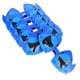 thumbnail image 4 of Shark Accessories Triangular Shark Design Outdoor Activities Kids Blue Plastic for Gift 6Pcs, 4 of 4
