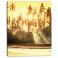thumbnail image 2 of Bamboo Huts on Tropical Island - Landscape Canvas Art Print, 2 of 3