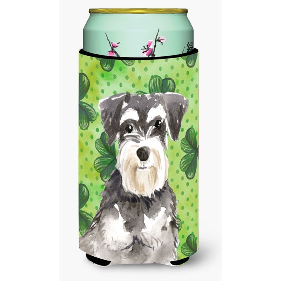 Carolines Treasures CK1796TBC Shamrocks Schnauzer 2 Tall Boy Beverage Insulator Hugger Tall Boy multicolor