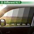 thumbnail image 2 of Película de tinte para ventanas de coche Universal Unique Bargains 19.69 pies x 19.69 pulgadas Carbono 2 PLY PET Verde 1 Pc VLT 65% IRR 15% UVR 47%, 2 of 8