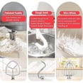 thumbnail image 4 of For KitchenAid Mixer 6 QT Dough Hook K256WW Wire Whip and Flat Blade Paddle Stainless Steel Mixers A, 4 of 5