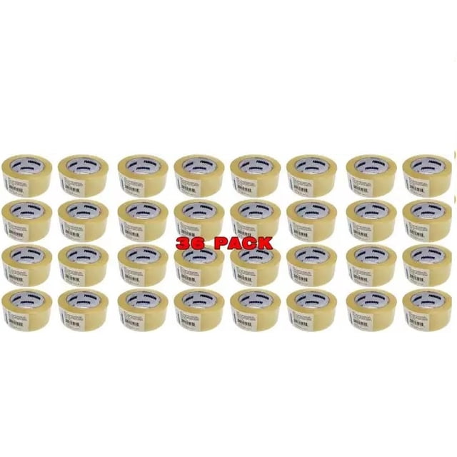Prograde 50 Microns All Weather Clear Packing Tape - 1.88" X 120.3 Yards - 36 Pack