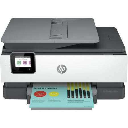 HP - OfficeJet Pro 8034e Wireless All-In-One Inkjet Printer with 12 months of Instant Ink Included with HP+ - White