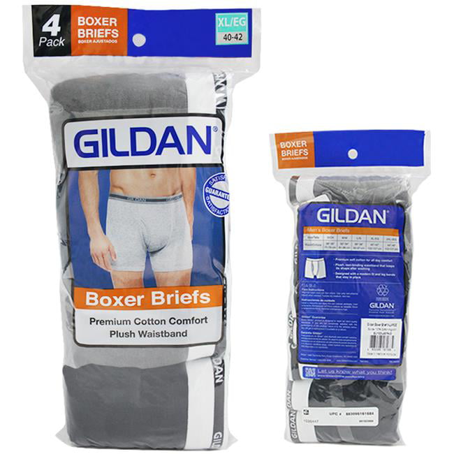Gildan 2169126 Premium Boxer Medium Briefs - Assorted Color, Pack of 4 ...