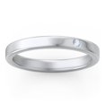 thumbnail image 3 of Stackable Birthstone Ring with Engraving - Aquamarine (March), 3 of 7