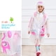 thumbnail image 5 of Capa de lluvia para niños Capa impermeable con capucha inflable Chaqueta impermeable Niños Niñas Poncho Ropa de lluvia reutilizable oso de fresa Electrónica, 5 of 5