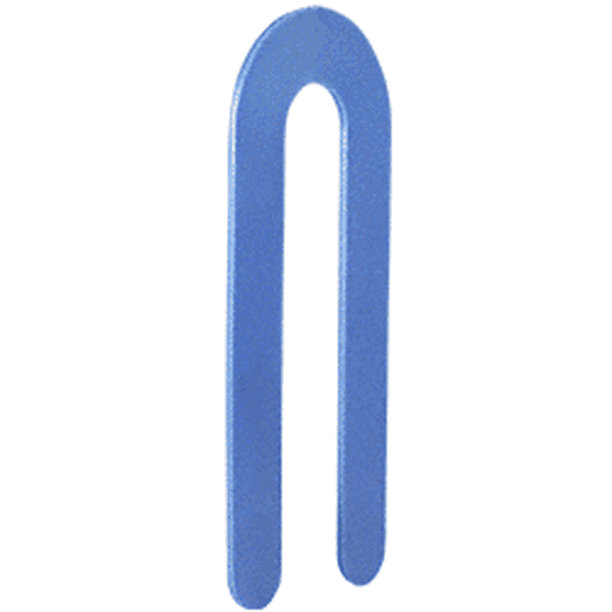 CRL PHS16XCP100 CRL Blue 1/16" x 31/2" Plastic Horseshoe Shims pack