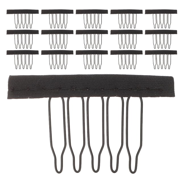 20 pinzas para el pelo con forma de garra: mini pinzas de metal, peines de tela de acero para pelucas y extensiones, accesorios para pelucas.