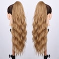 thumbnail image 3 of Synthetic Ponytail Extensions for Women Long Wavy Fluffy Synthetic Ponytail Hairpiece Natural Soft, 3 of 7