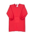 thumbnail image 4 of Kids Art Smock, Apron with Pocket for Children, Artist Painting Aprons Smocks with Long Sleeve-105-125cm&red, 4 of 5