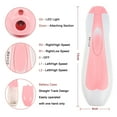 thumbnail image 5 of BUSATIA Electric Nail File Drill for Baby No Sharp Claws Hurt, 6 in 1 Safety Cutter Trimmer Clipper for Toes and Fingers,Pink, 5 of 6